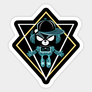 B-Boy Teddy Bear Sticker